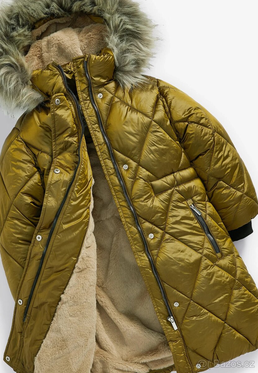 NOVÝ DÍVČÍ ZIMNÍ KABÁT NEXT vel.164 - 7