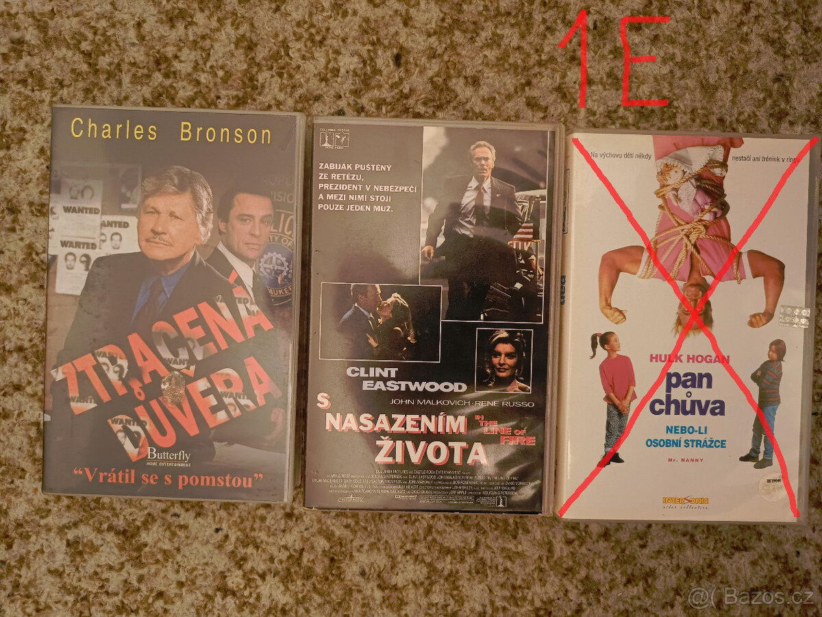 25 Kč/kus - originální VHS videokazety - český dabing - 7