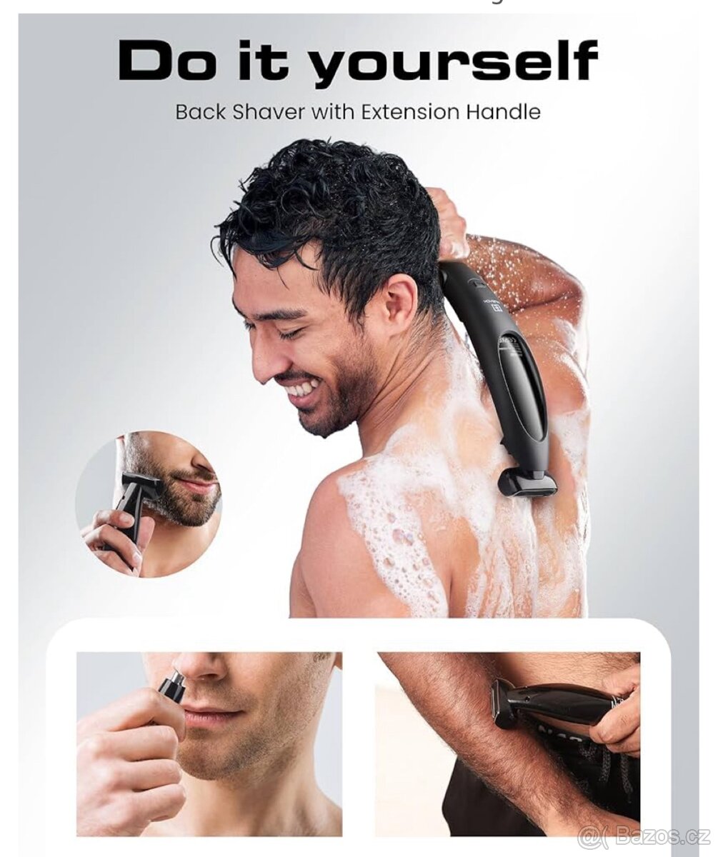 Holici strojek na zada a telo pro muze Nuback - 7