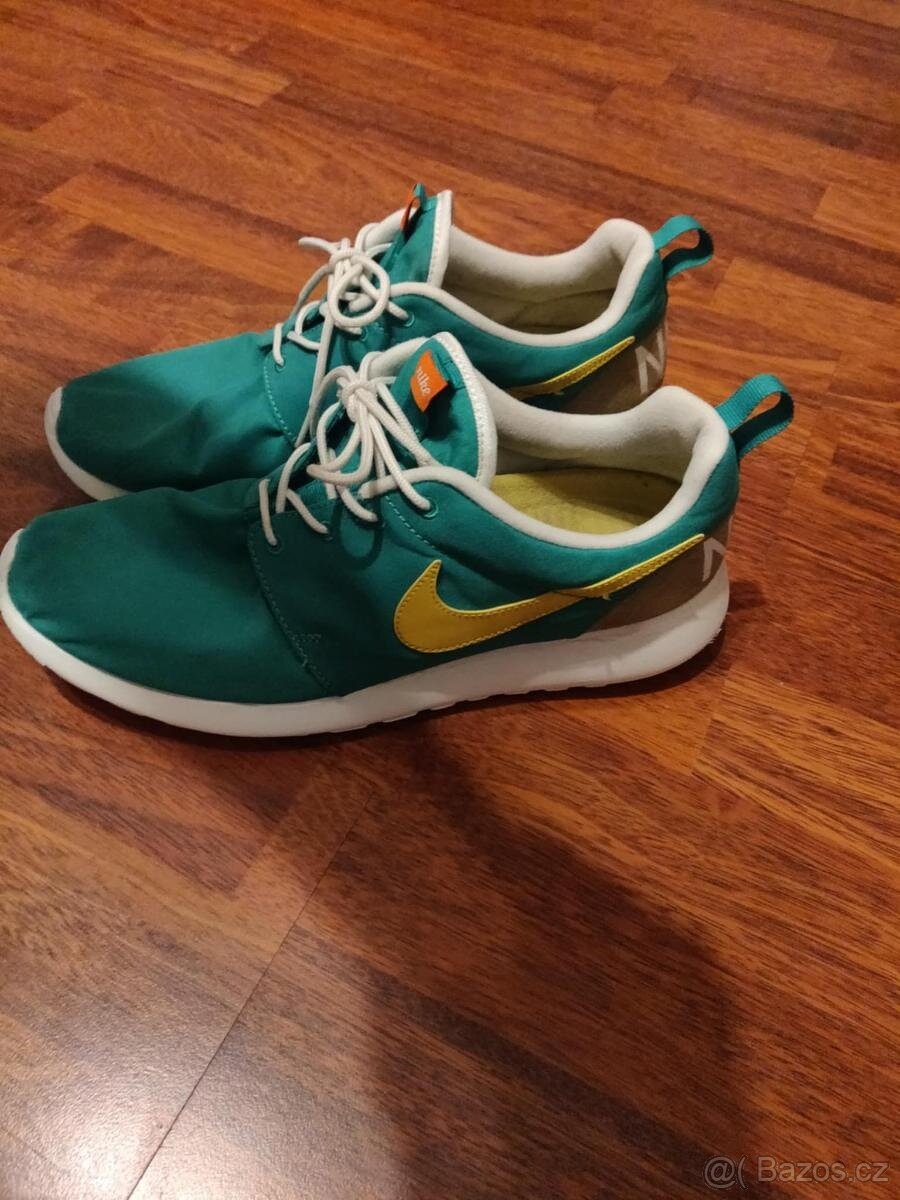 Nike Roshe Run – zeleno-žluté, vel. 45 - 7