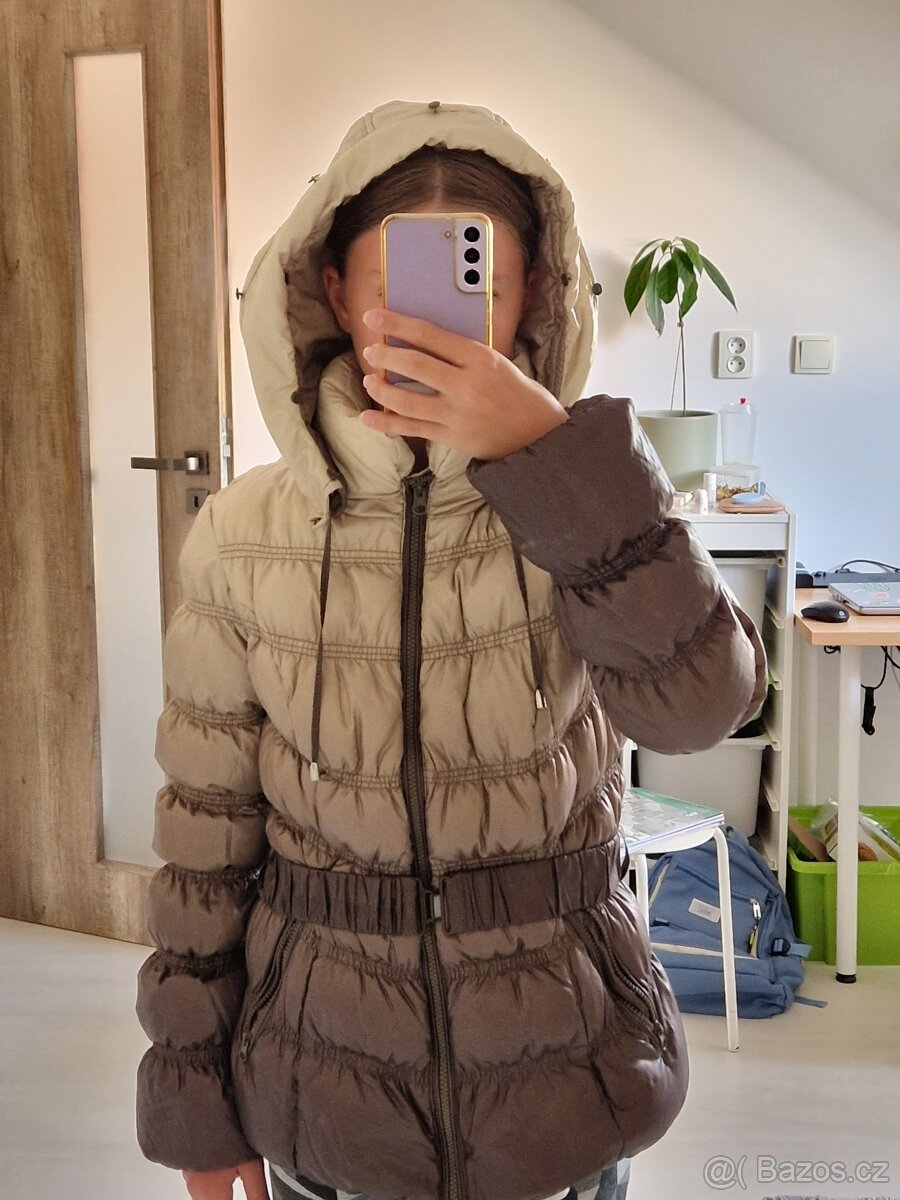 Hnědá péřová bunda Snowimage - 7