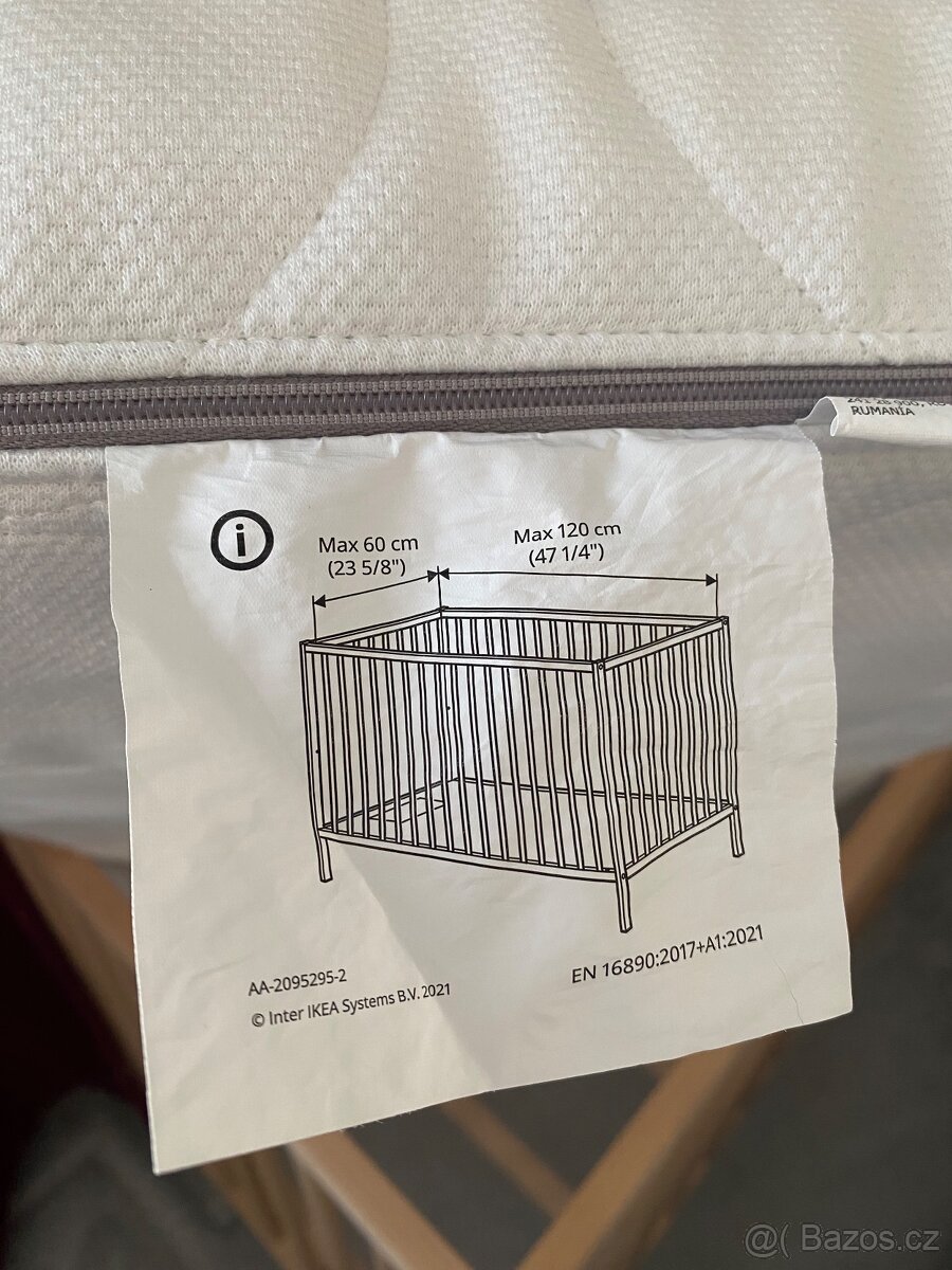 Dětská postýlka včetně mantinelu - 7