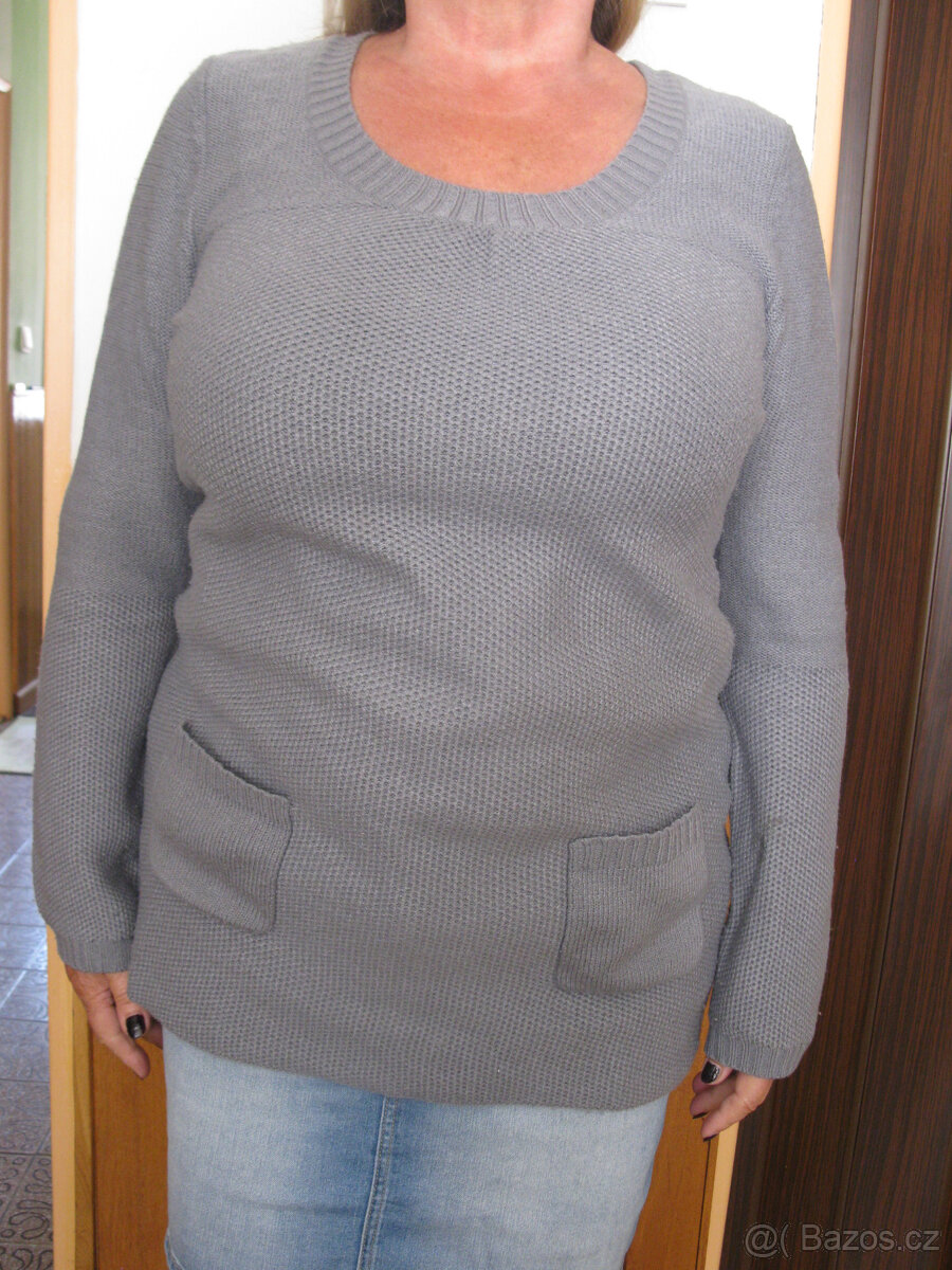 Kabát,svetr11 x, na zimu i jaro , XL + dárek - 7