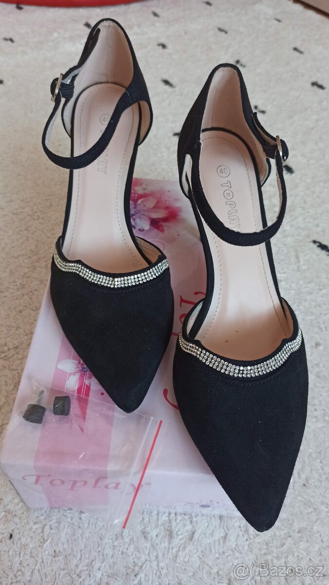 Dámské boty - lodičky společenské - vel. 40 - top stav - 7