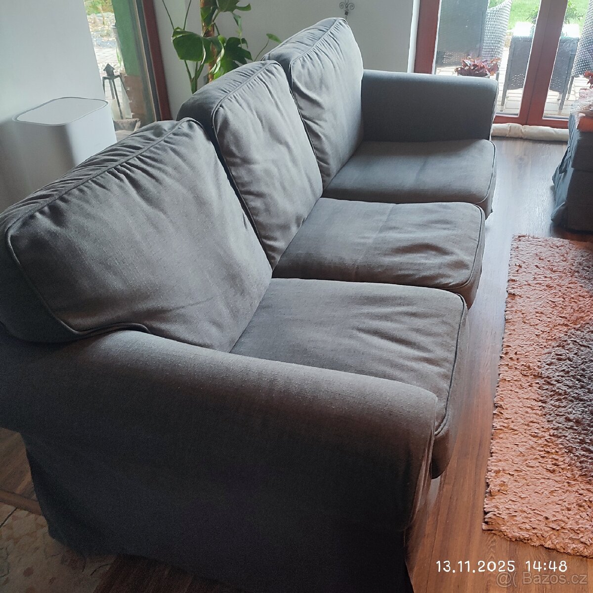 Sedací souprava EKTORP, tmavě šedá - 7