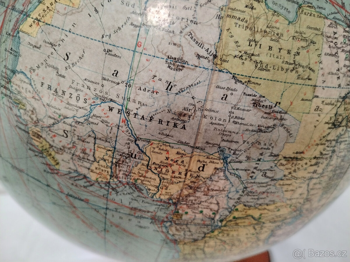 starožitný glóbus Columbus - 7