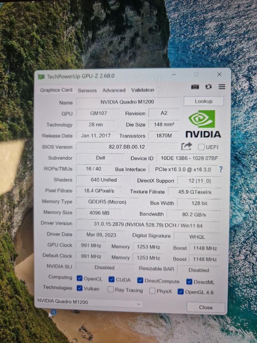 4K DOTYKOVÝ Dell Precision 5520, Core i7, 4GB nVidia GPU - 7