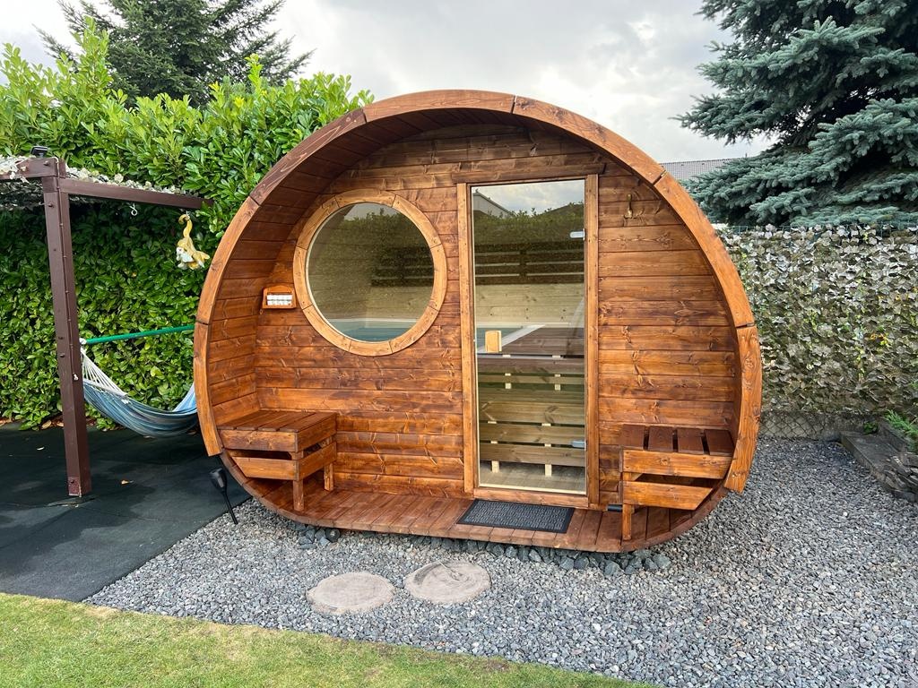 Fínska sauna Šmolko/ exteriérová sauna - 7