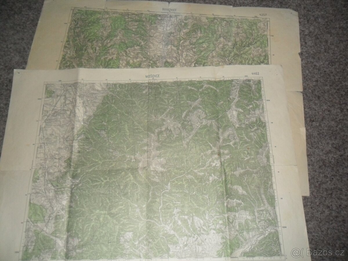 mapy - vojenská, automapy, Česká republika, různé - 7