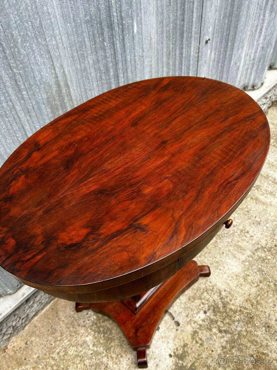 biedermeier lýrový stôl / stolík - 7
