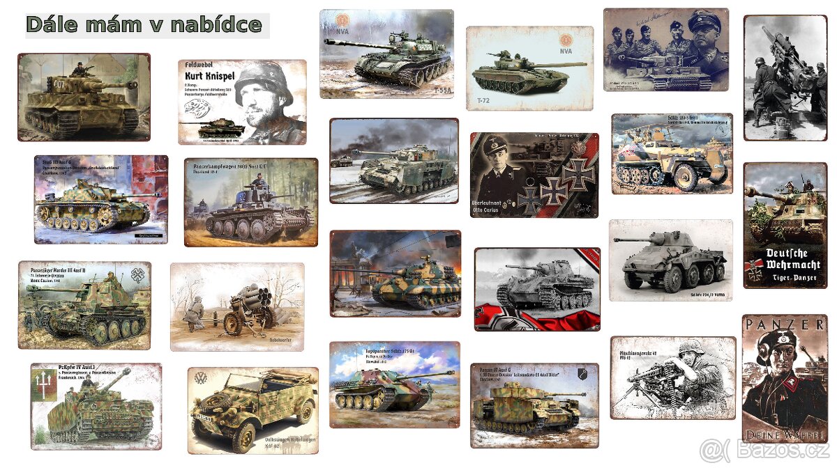 plechová cedule: Vaše vlast .... (válečná propaganda) - 7