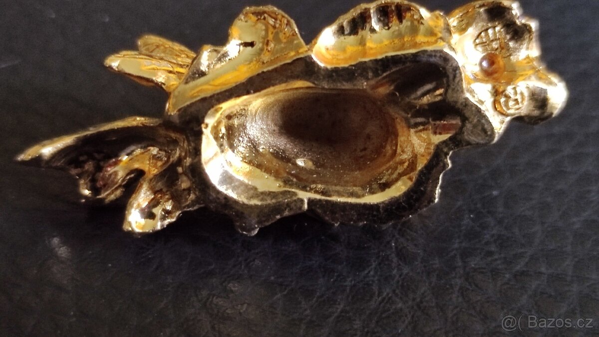 Miniatury - křišťál, různé pozlacený kov značený - 7