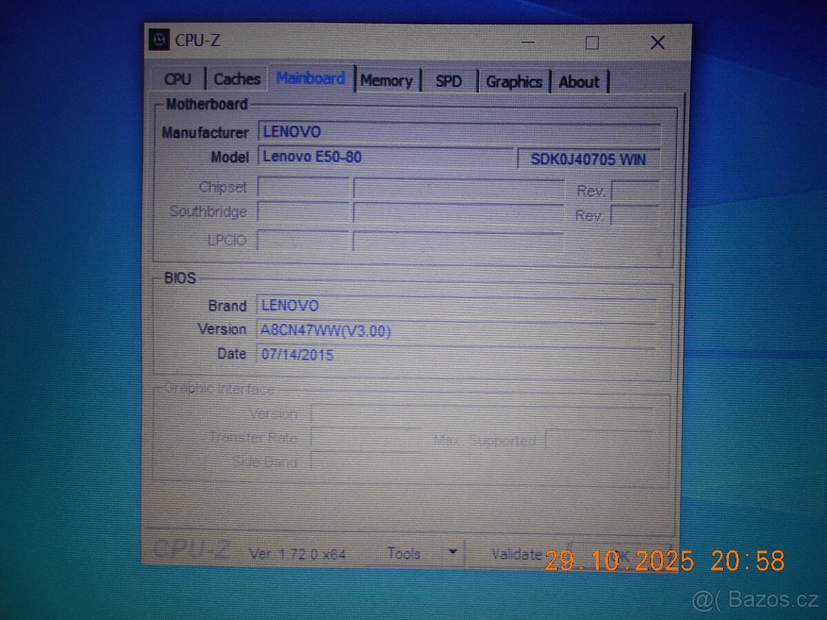 Notebook Lenovo E50- i5, 4GB RAM, 320GB HDD, GK 5500, DVDRW - 7