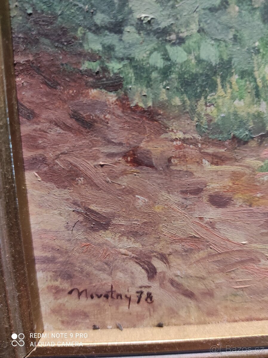 Obraz olej na kartonu - 7