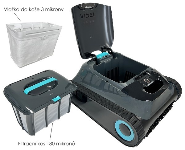 Robotický vysavač do bazénu Aiper N1 černý 2 motory - 7