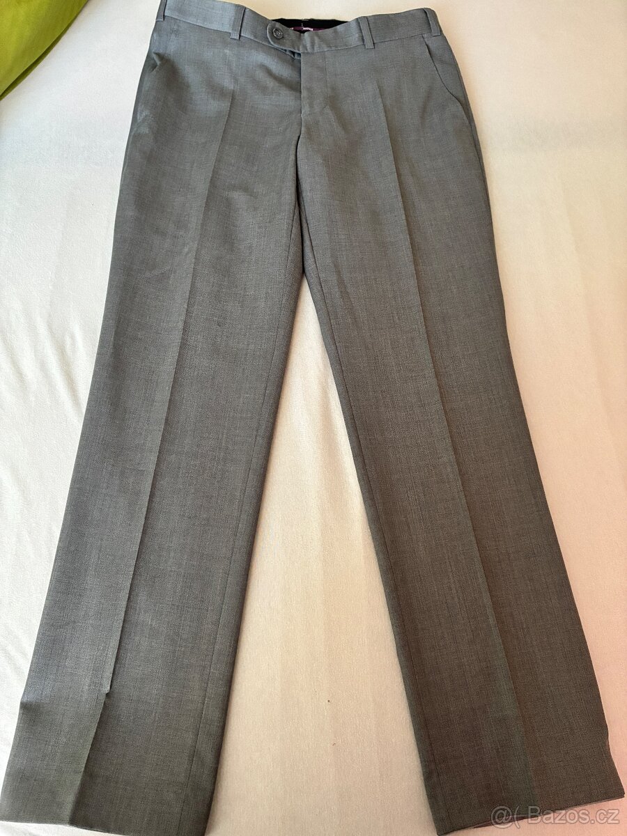 Chlapecký oblek 15let tmavě šedivý - 7