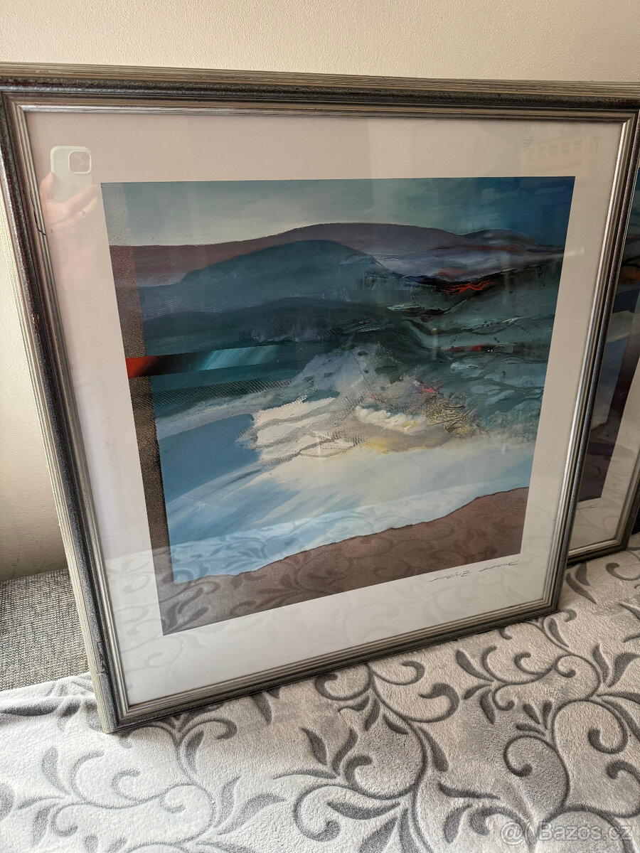 2 obrazy moderní Heinz Hook - 7