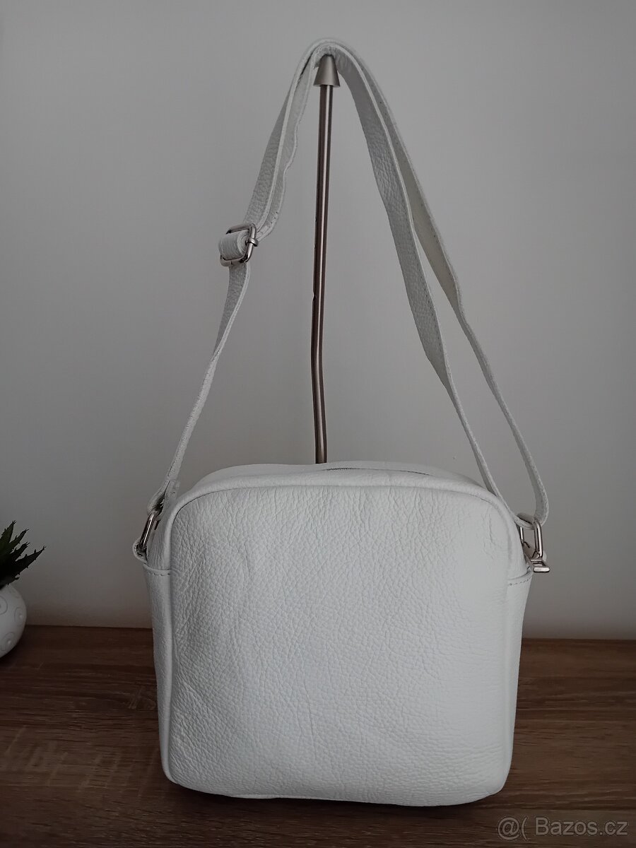 QVC dámská kabelka kožená nová - 7