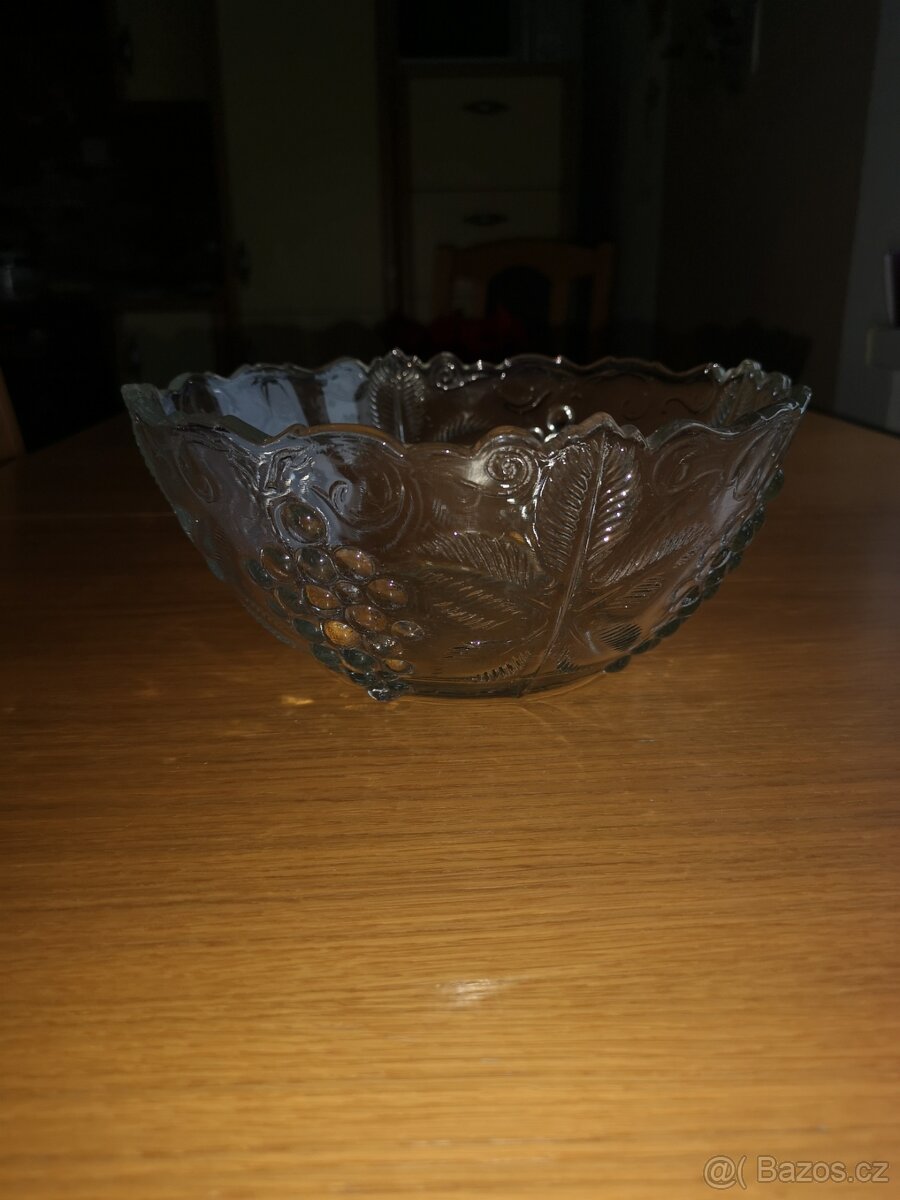 Skleněná mísa - ozdobná - 2 - 7