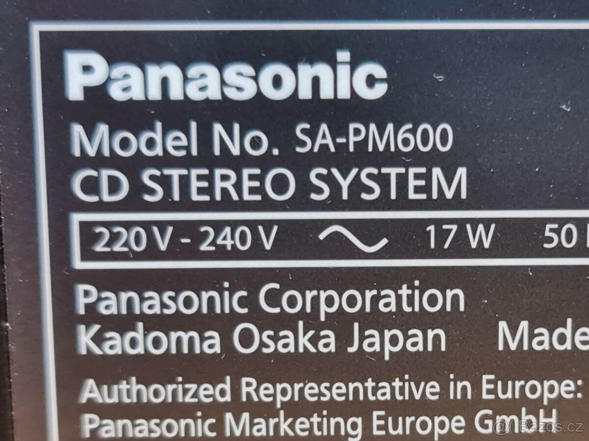 Panasonic SC-PM600, BT, USB, MP3 ve stavu nového + 15 CD - 7