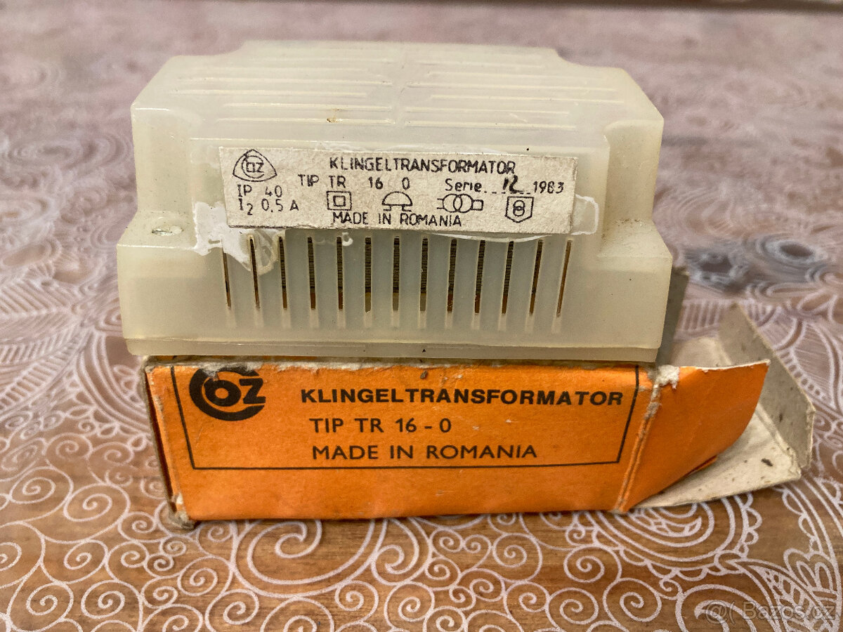 Retro Transformátor Zvonek Relé - 7