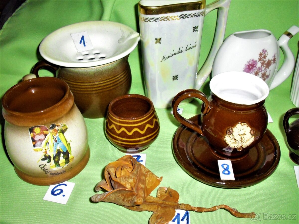 Hrnky, keramika a sklo. - 7