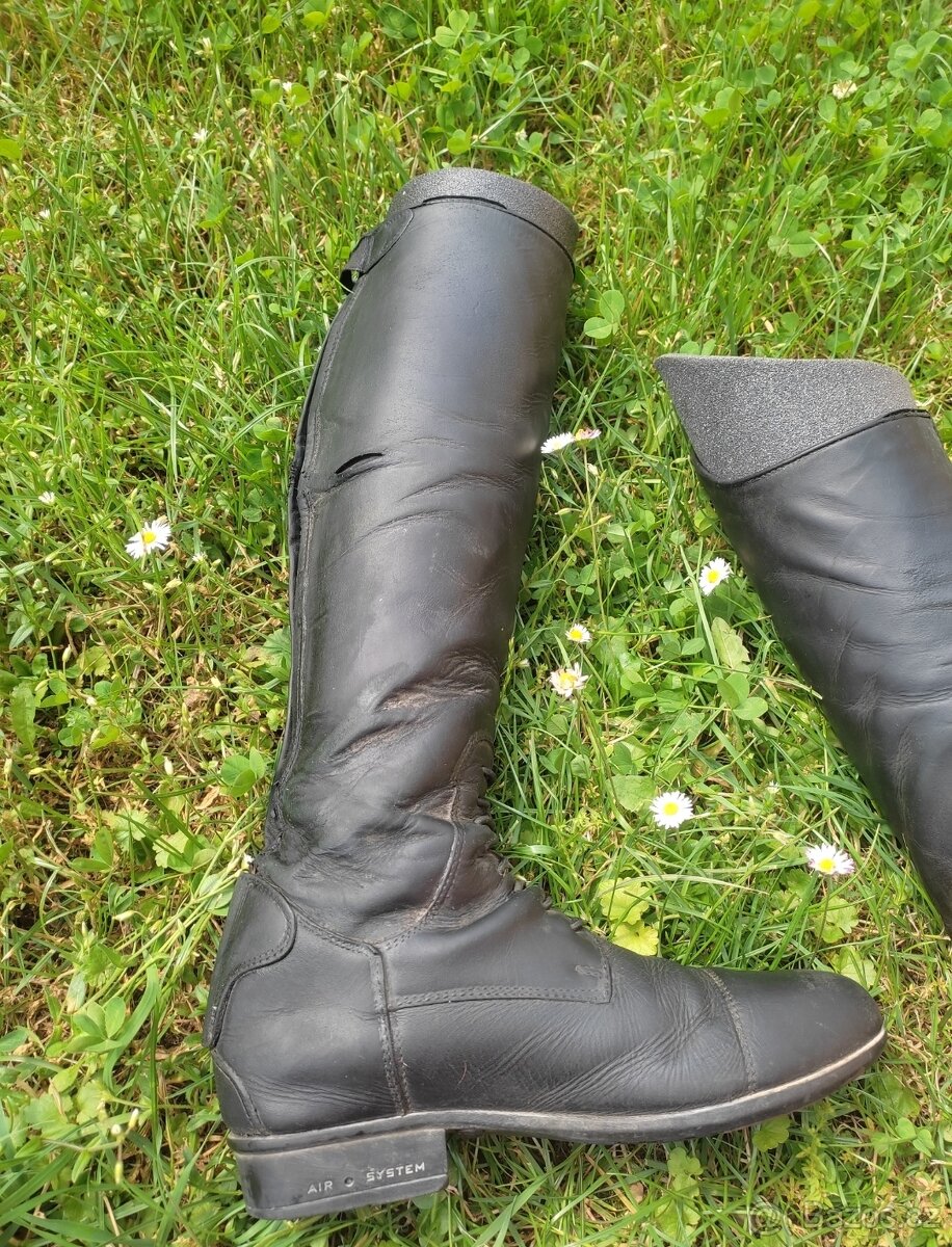 Vysoké jezdecké boty na tréninky Equitheme Primera - 7