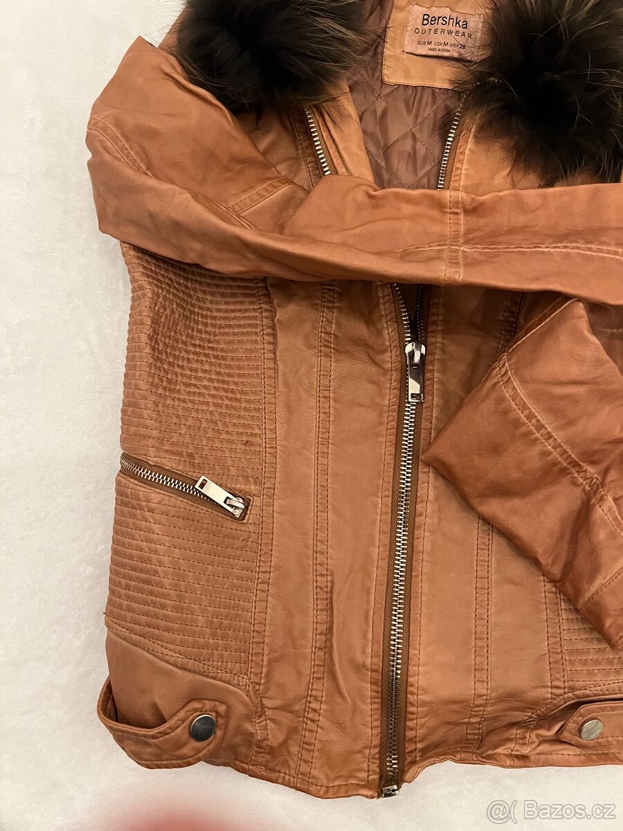 Krásná dámská bunda , límec pravá liška - 7