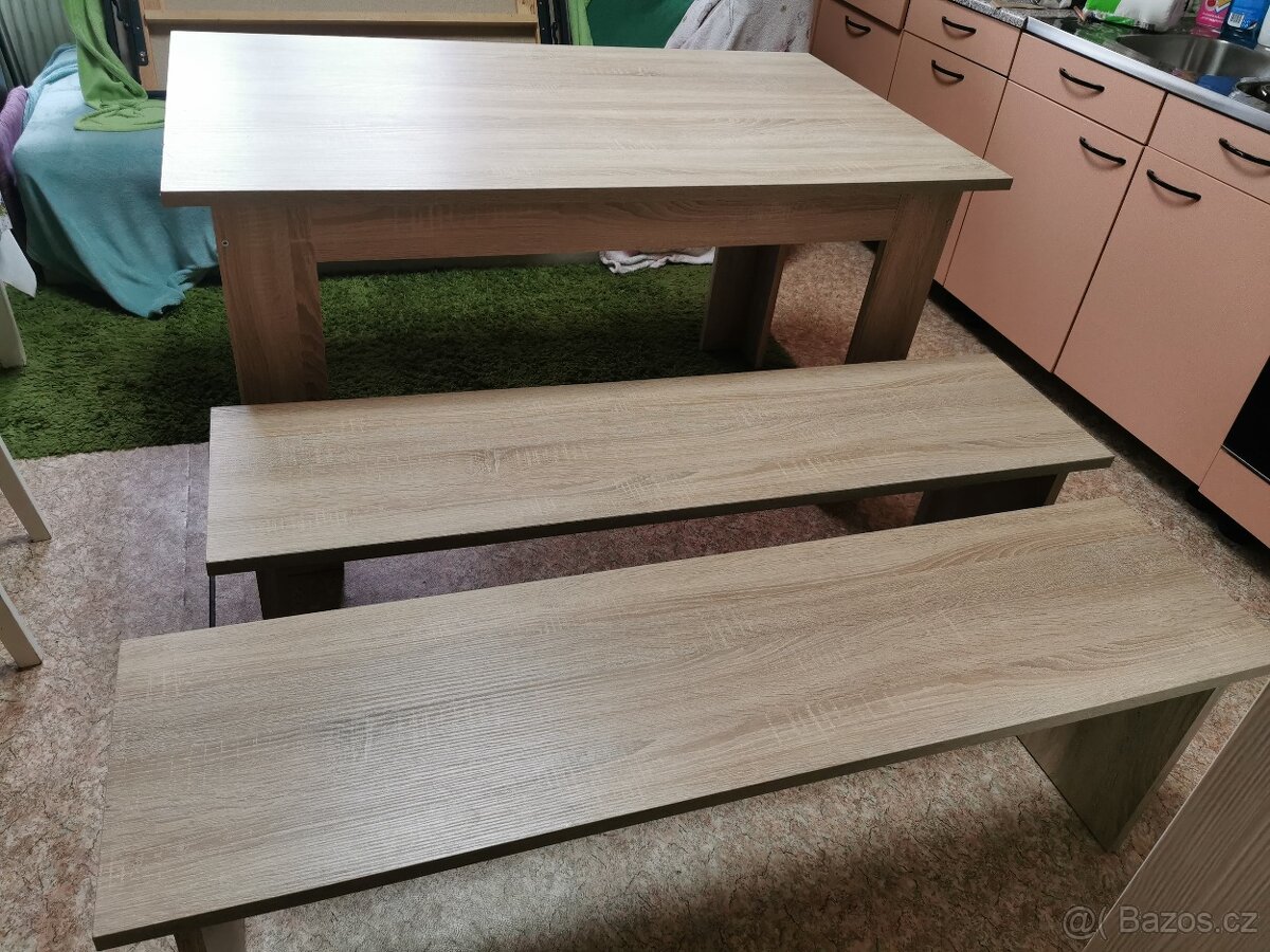 Stůl a lavičky - 7