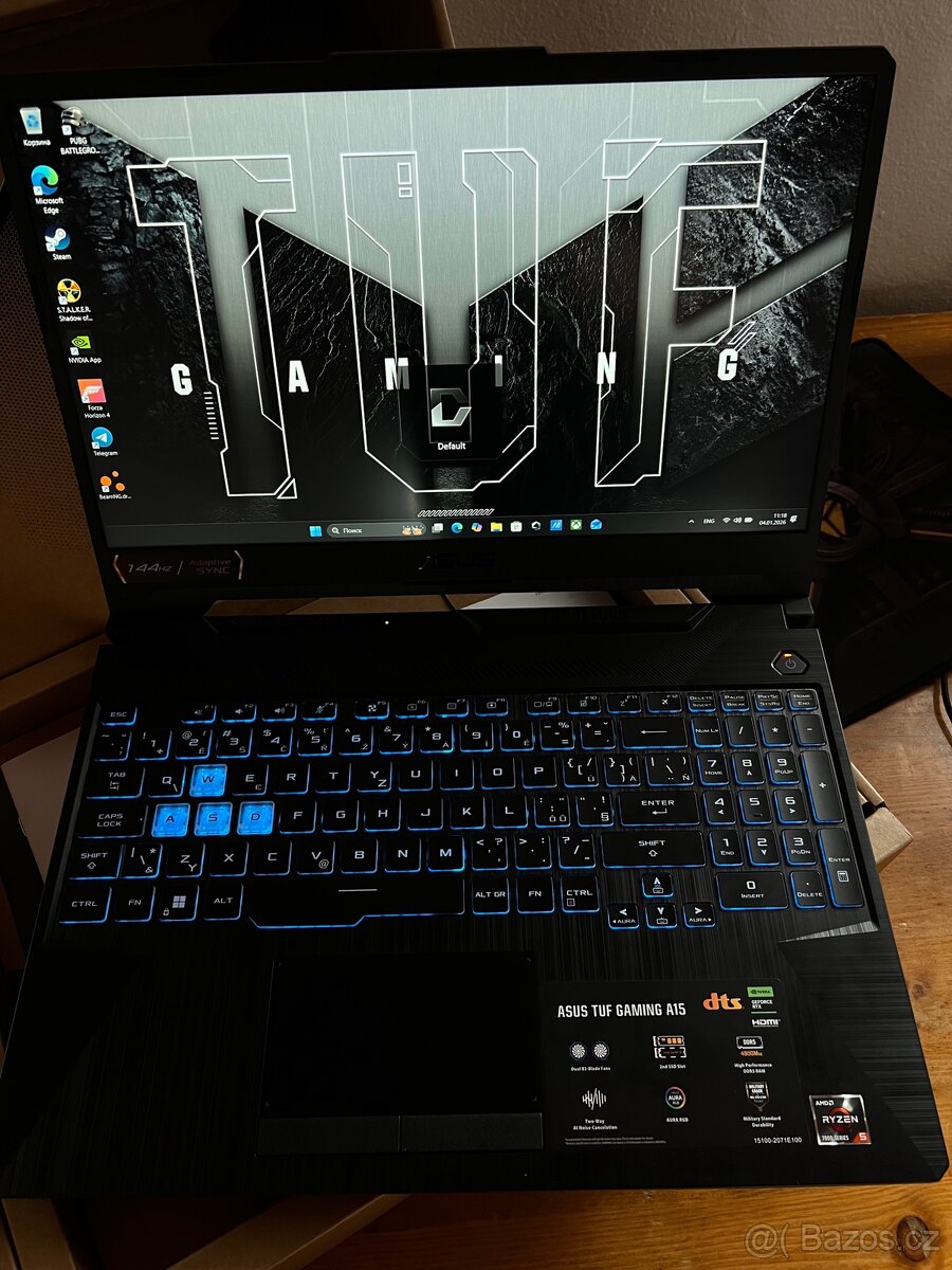 herní notebook ASUS TUF A15 RTX3050 - 7
