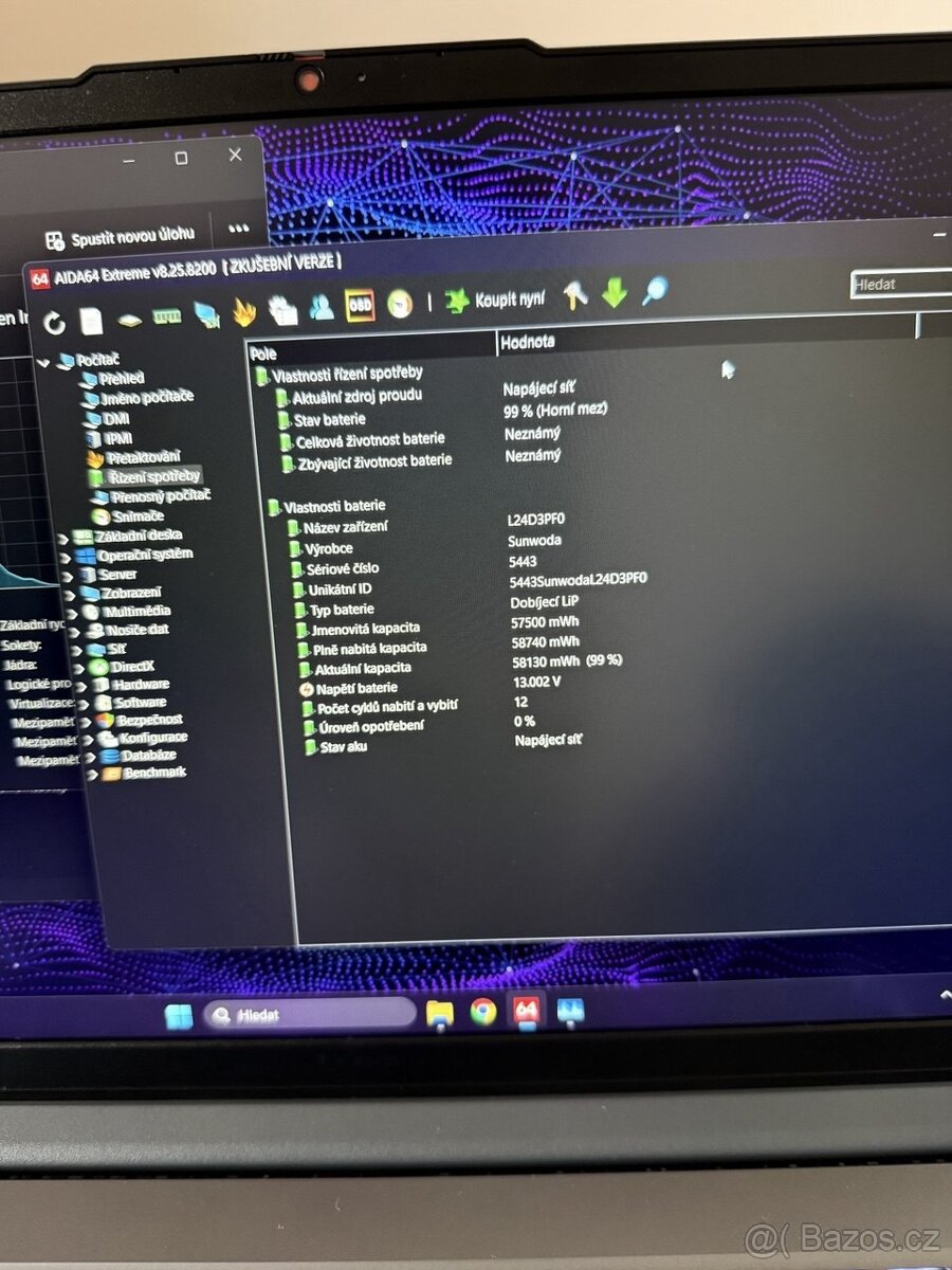 Prodám herní notebook Lenovo LOQ 15IAX9E - 7