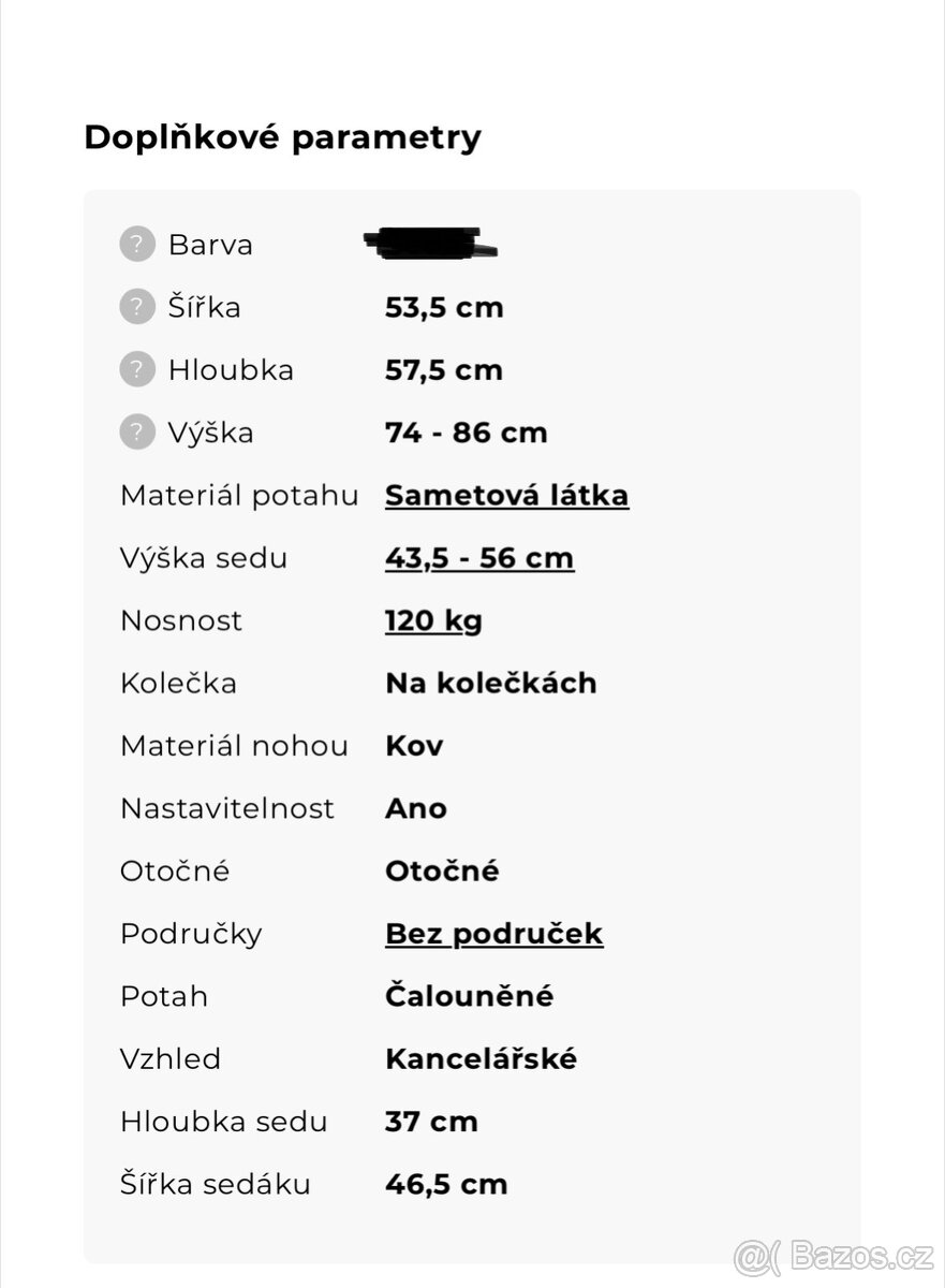 Kancelářské křeslo/židle - 7