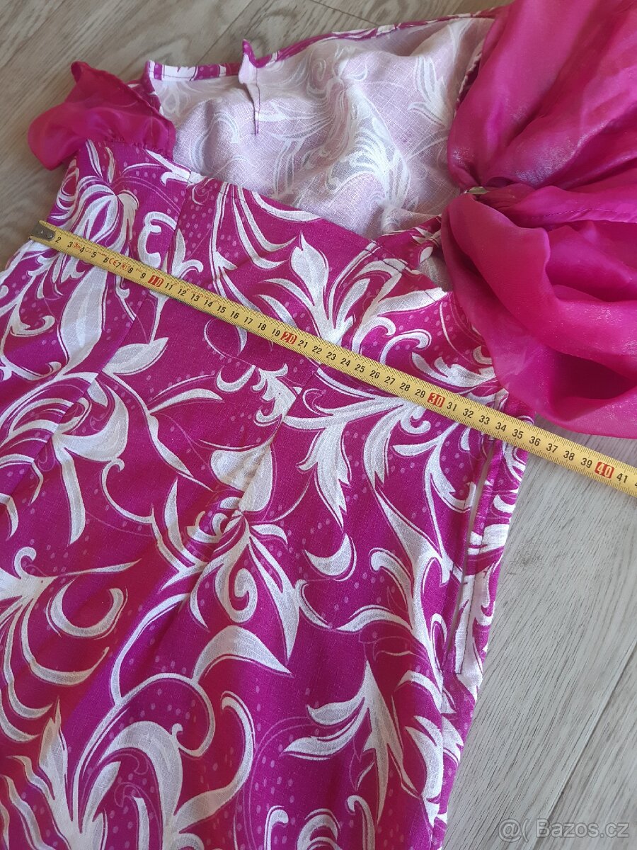 Růžové šaty vel.38 - 7