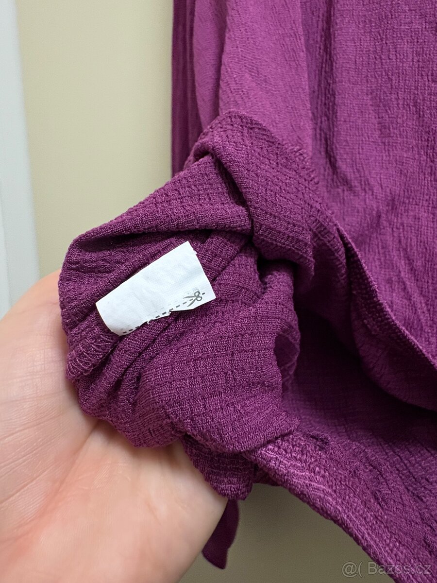 Fialová a černá halenka - 7