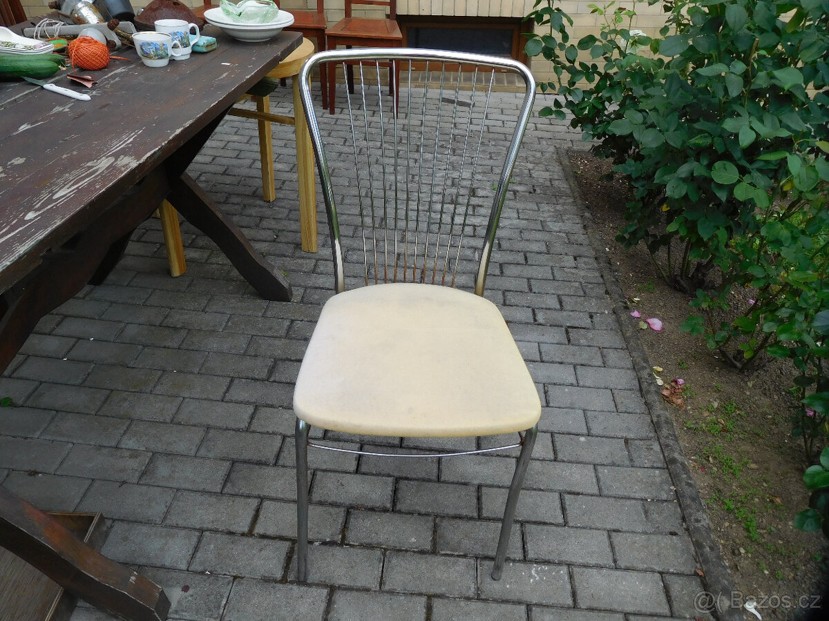 RETRO KOVOVÉ ŽIDLE - 7