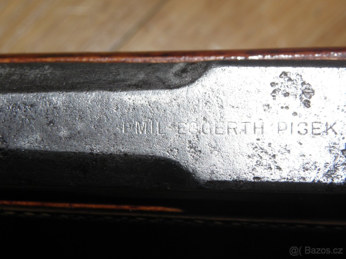 Historická flobertka 9mm - výrobce Emil Eggerth z Písku - 7