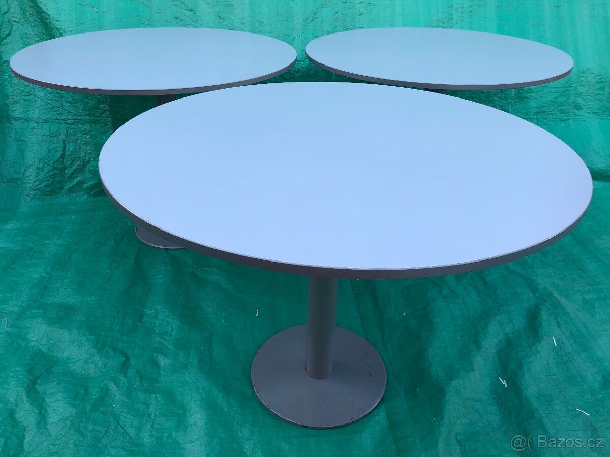 TECHO kancelářský stůl kulatý, kovová noha (20 ks) - 7