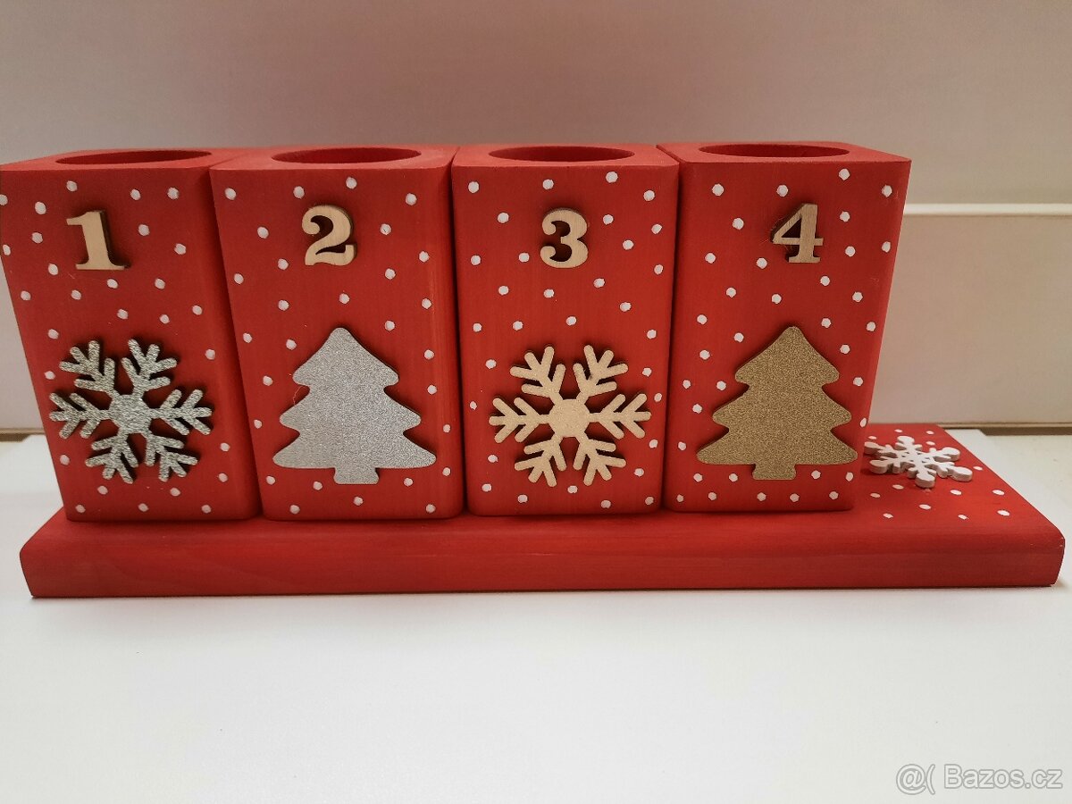 Dřevěné adventní svícny - 7