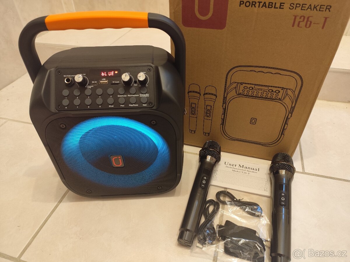 Prodám přenosný reprobox s baterií, výdrž 4-6h - 7