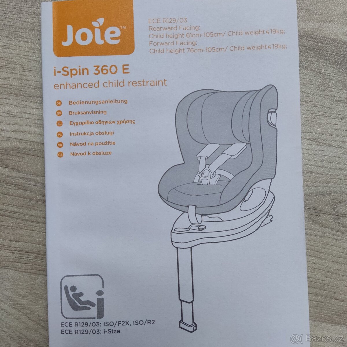 Autosedačka JOIE I-spin 360 E - 7