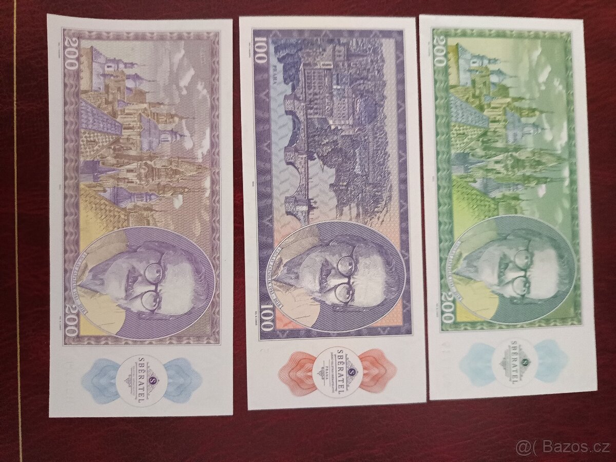 SADA 12 ks PAMĚTNÍCH BANKOVEK AUTOMOBILU "ZAPADLÍK" - 7