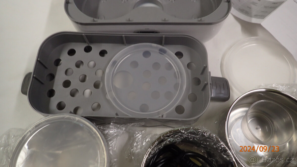 Přenosný ohřívací box čtyři nerez nádoby, obsah 2L - 7