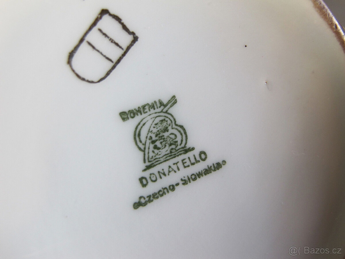 Pozlacený starožitný porcelánový servis DONATELLO - 7