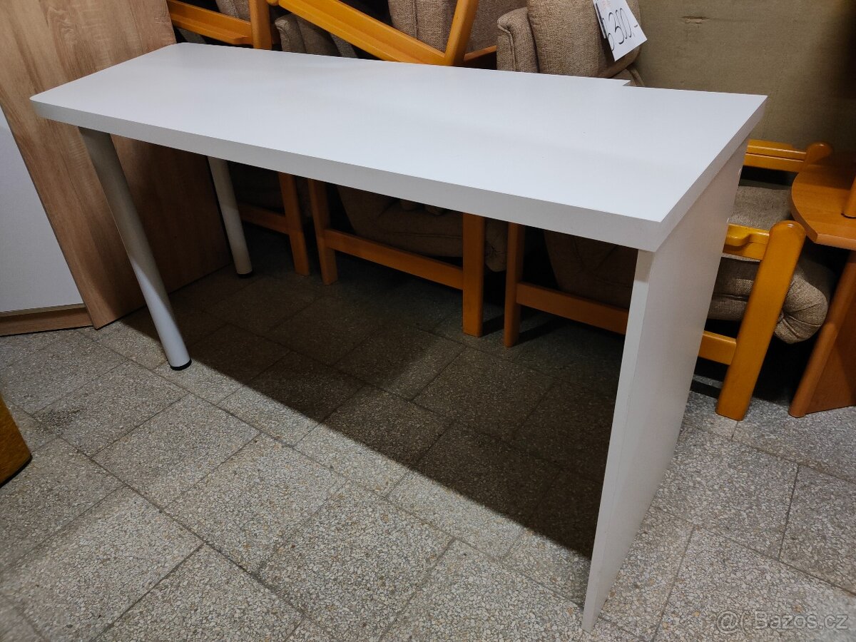 Regál se stolem bílý - 7