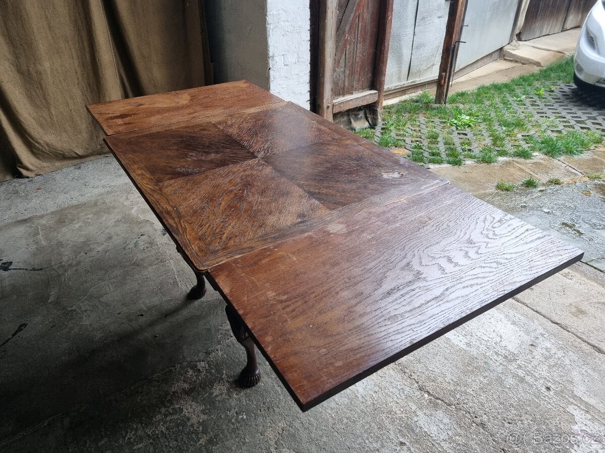 Starožitný barokní jídelní stůl - 7