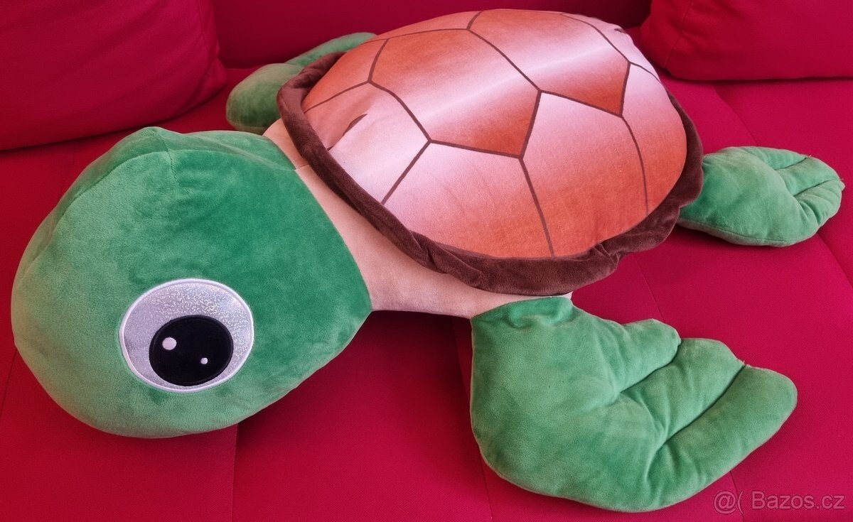 Plyšová želva polštář 80cm - 7