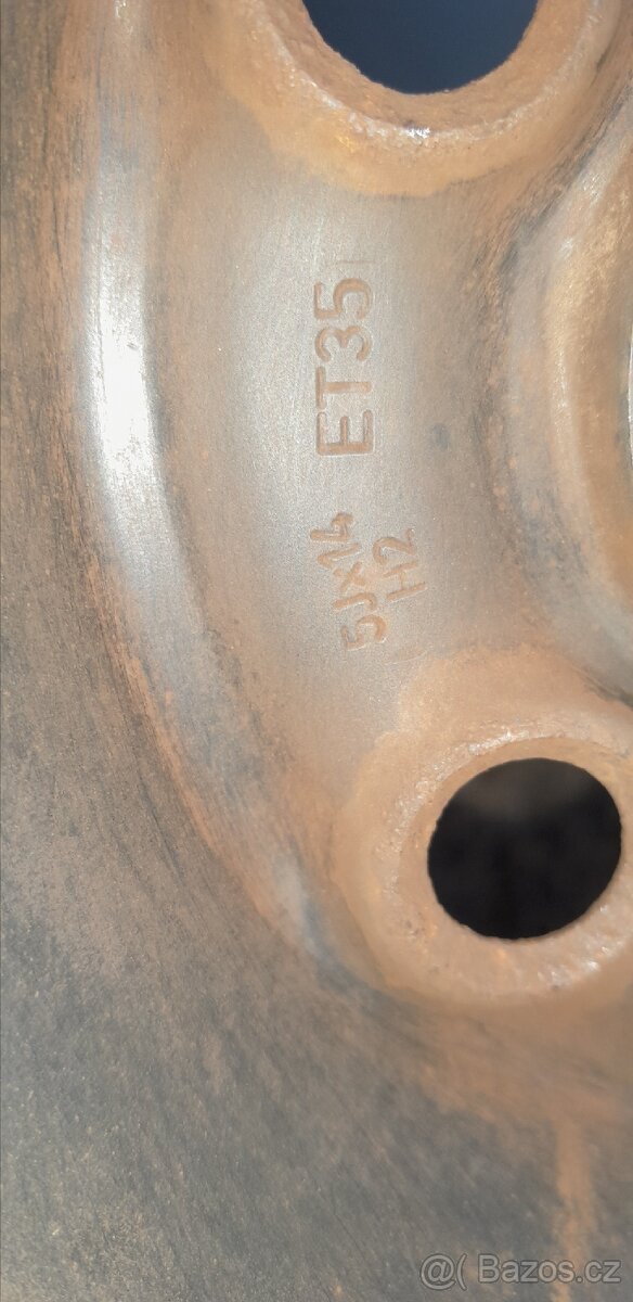 Plechové disky 5x100r14 - 7