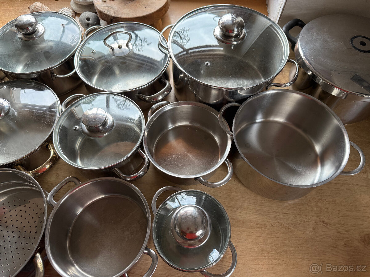 Nerezové nádobí - sada 17 kusů - 7