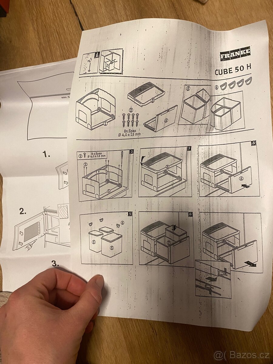 Franke Cube - Vestavný odpadkový koš Cube 50- NOVÝ - 7