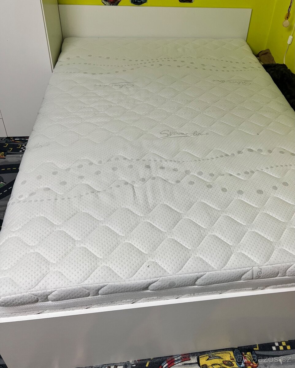 Postel 140x200, matrace a rošt - 7